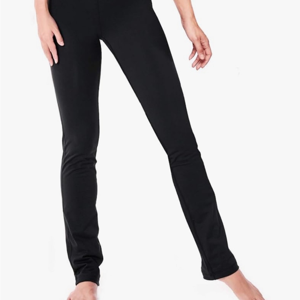 Women's Black yoga pants XL 37 inch inseam